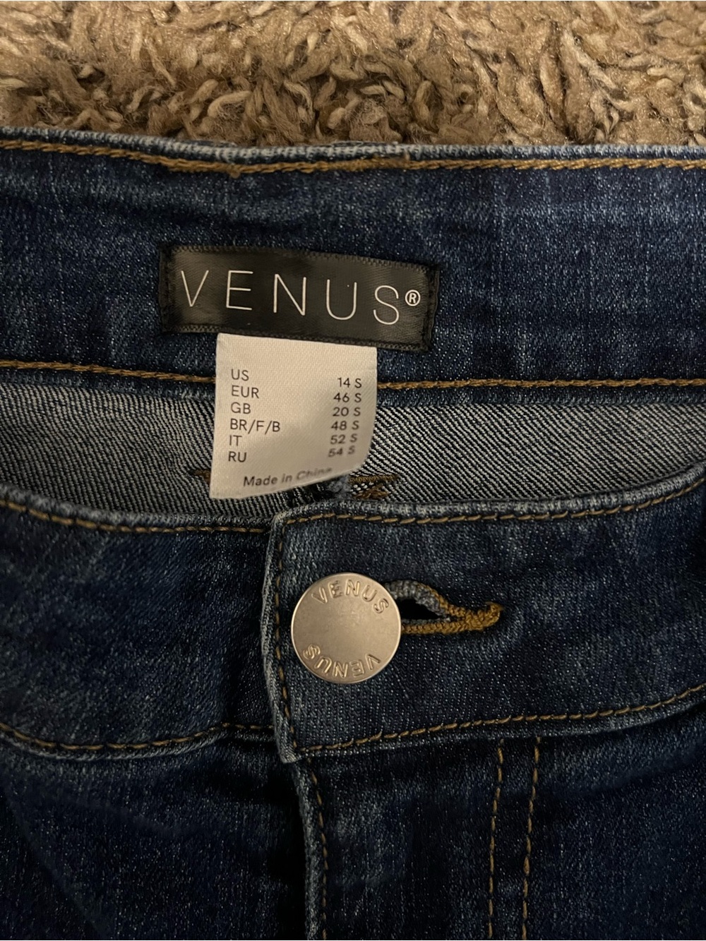 VENUS Dark Indigo Skinny Jeans